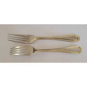 Regal Pearl (Stainless, Gold Accent) by Wallace Silver - Dinner Fork